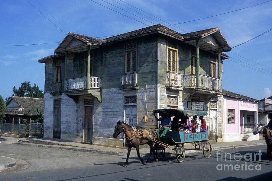 Horse and Cart Niquero Cuba Photograph by James Brunker