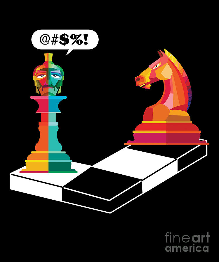 Chess Pieces Pawn King Queen Checkmate Strategy Gift Greeting Card by  Thomas Larch