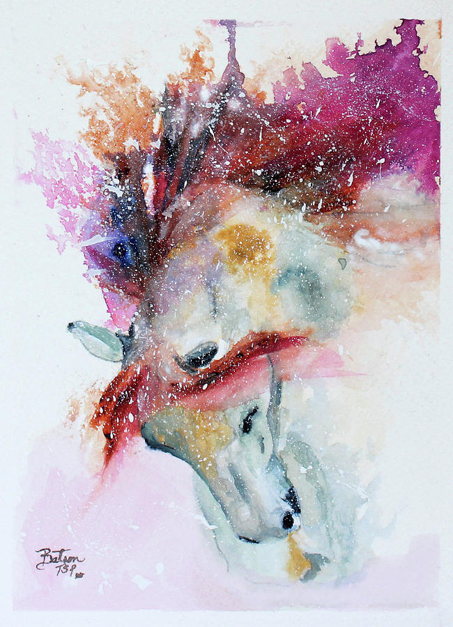 Horse Celebration Painting by Barbie Batson