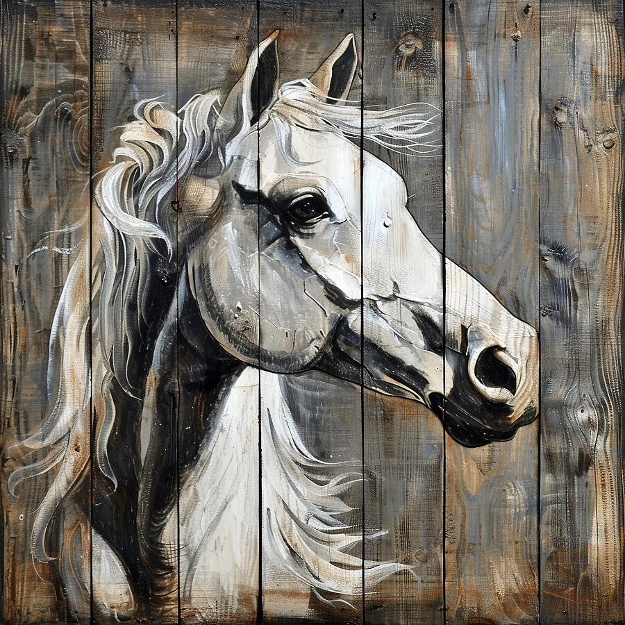 Horse Depiction Digital Art by Athena Mckinzie