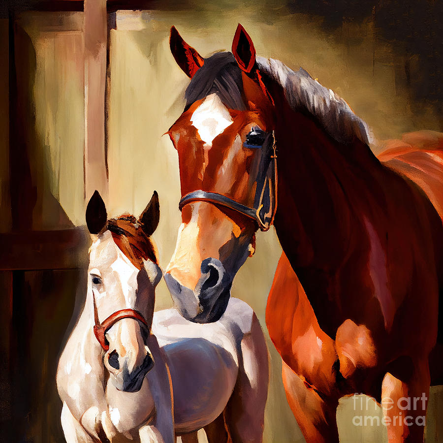 Horse Design Series 1109b Digital Art by Carlos Diaz