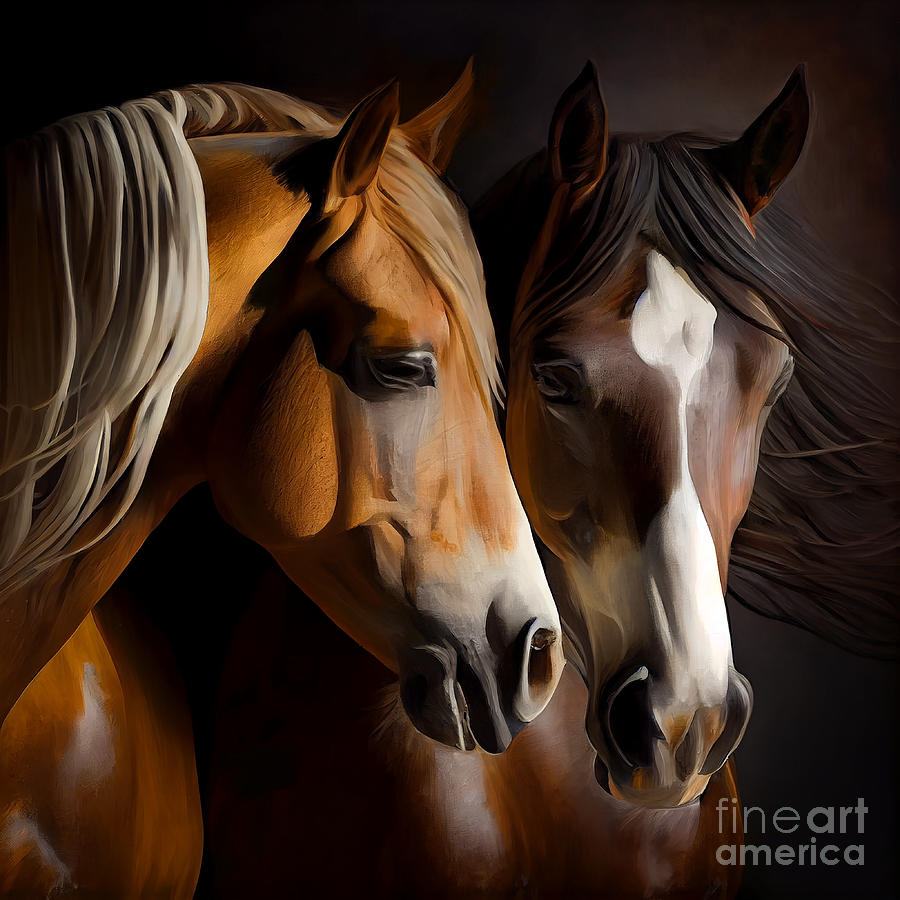Horse Design Series 1207-a Digital Art by Carlos Diaz