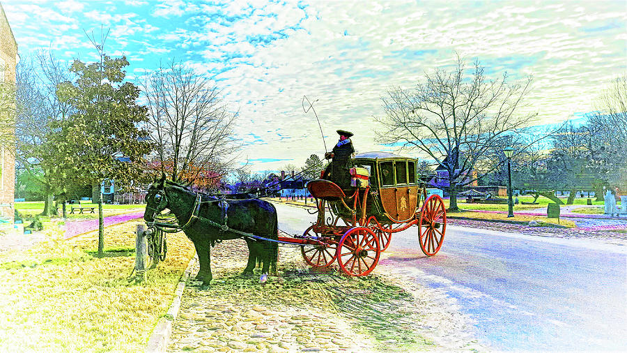 Horse Drawn Carriage Rides Photograph by Ola Allen