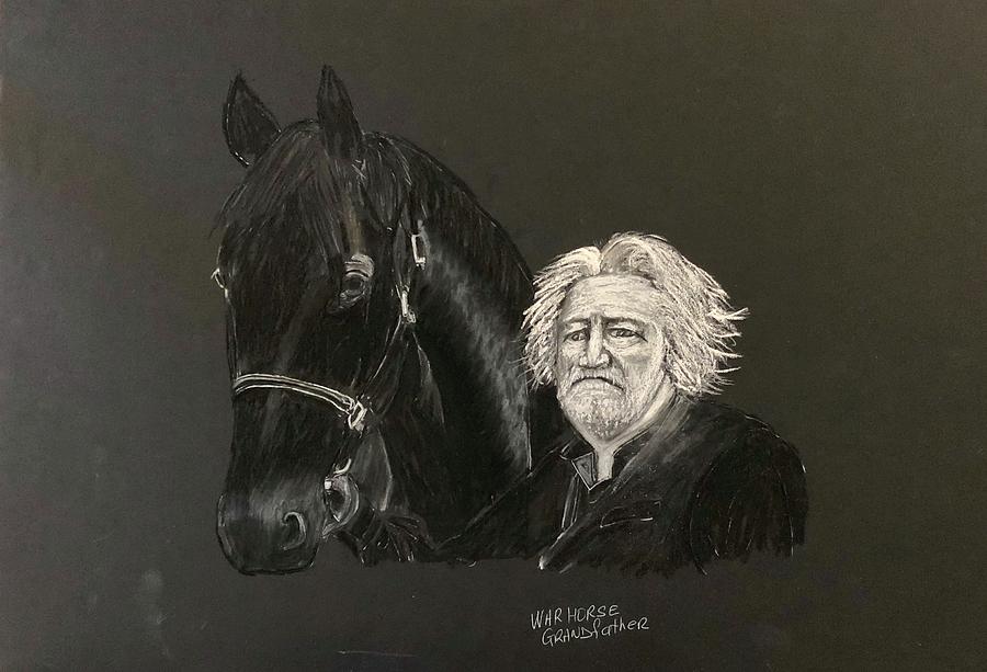  Horse - Grandfather Pastel by Richard Le Page