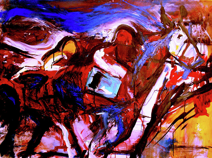 Horse Grit Painting by John Gholson