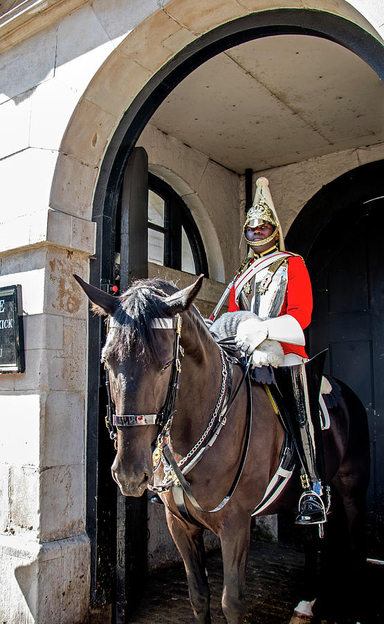 London Photograph - Horse Guard London by Jean Haynes
