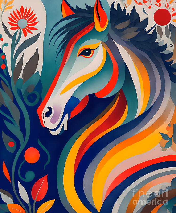 Horse In The Forest - 1 Digital Art by Philip Preston