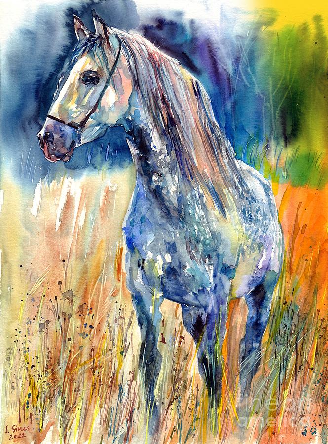 Horse Painting - Horse In Warm Sunlight by Suzann Sines