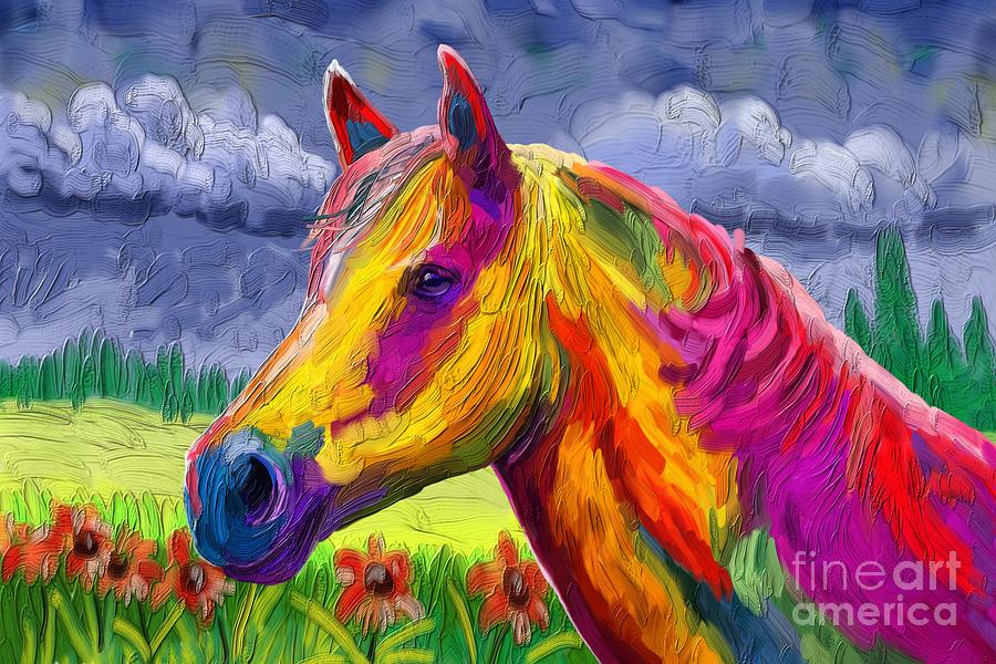 Horse M Painting by Tim Gilliland
