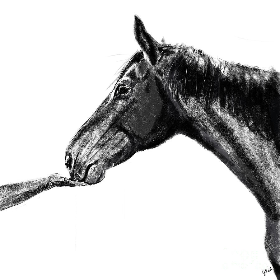 Horse Max Painting by Go Van Kampen