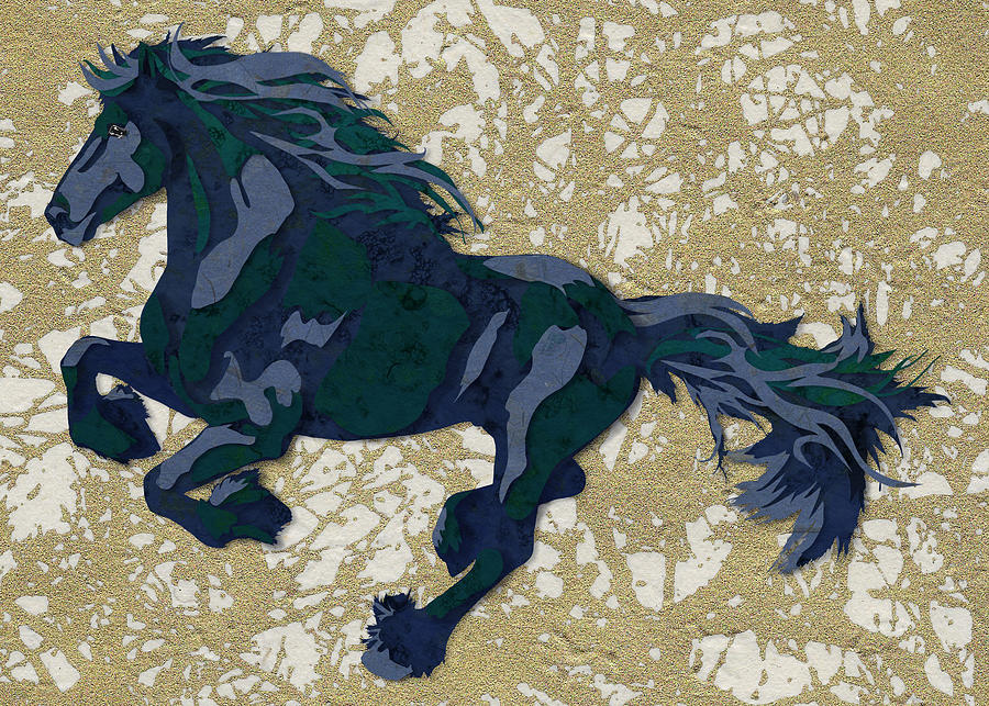 Horse of a Different Color Digital Art by Anna-Maria Crum