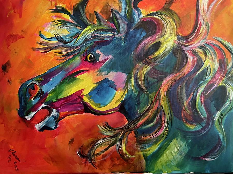 Horse of a Different Color Painting by Charme Curtin