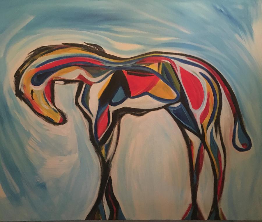 Horse of Many Colors Painting by Peter Bethanis
