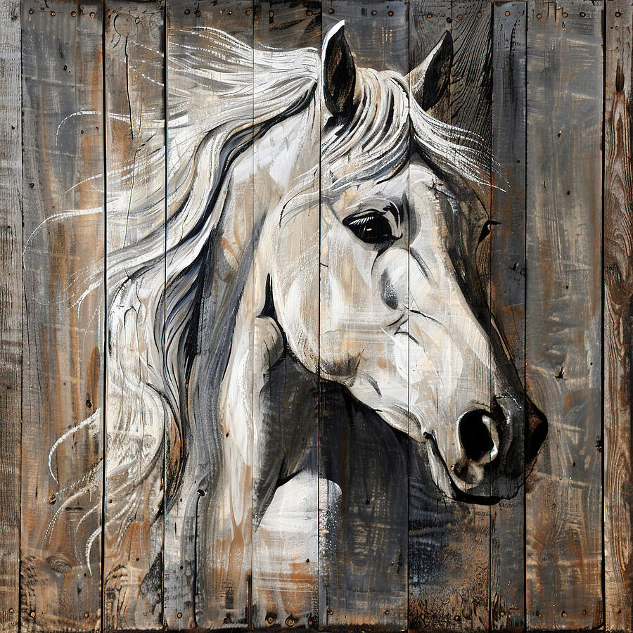 Horse Paint 3 Digital Art by Athena Mckinzie