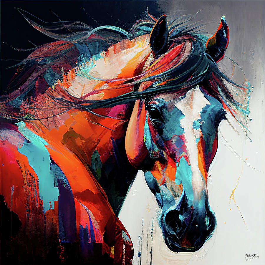 Horse paintings - Horse Whispered Colors Painting by Richard William ...