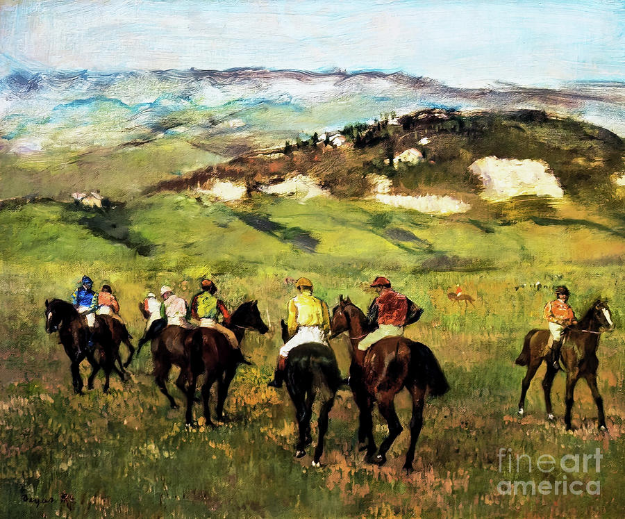 Horse Race By Edgar Degas 1884 Painting