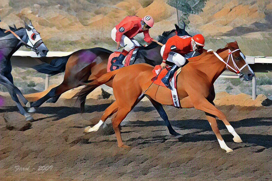 Horse Race Photograph by Farol Tomson