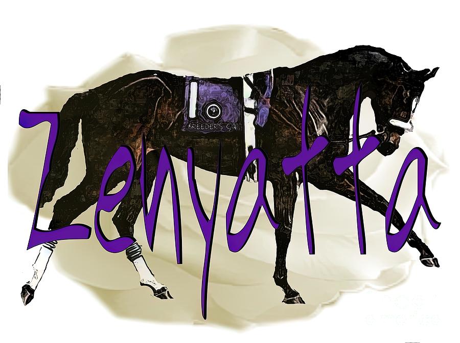 Soccer Painting - Horse Racings Queen Zenyatta by Morgan Clarke