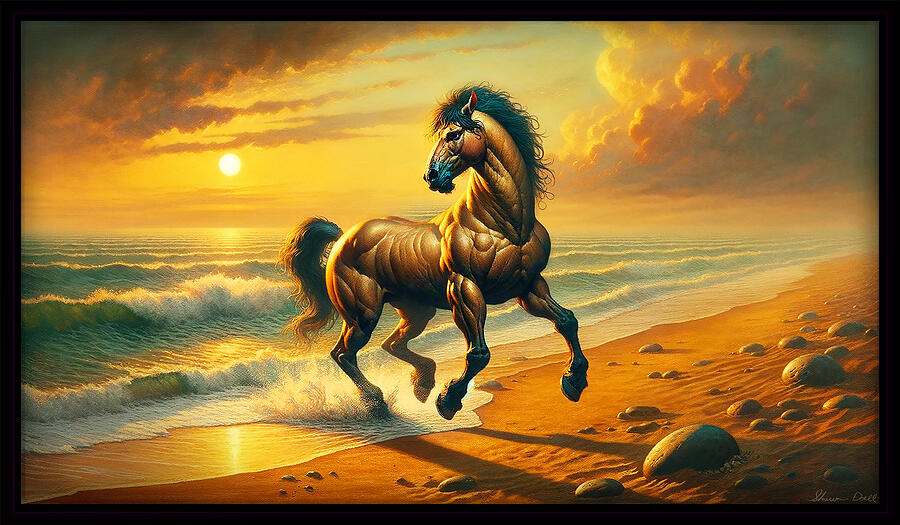 Horse Digital Art by Shawn Dall
