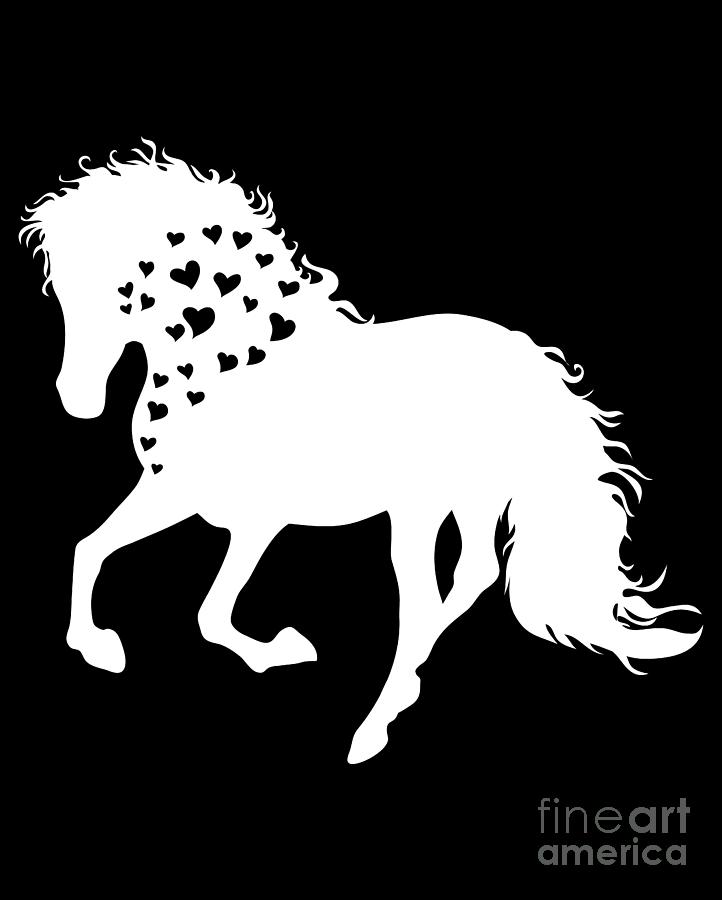 Horse Drawing - Horse Shirt, Horse Lover Tee, Horse Girl Shirt, gift for Mother, Horse Lover Tees, Horse Lover Gift by Mounir Khalfouf