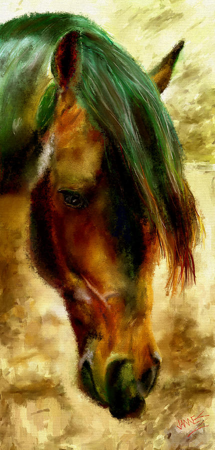 Horse study #2  Painting by James Shepherd