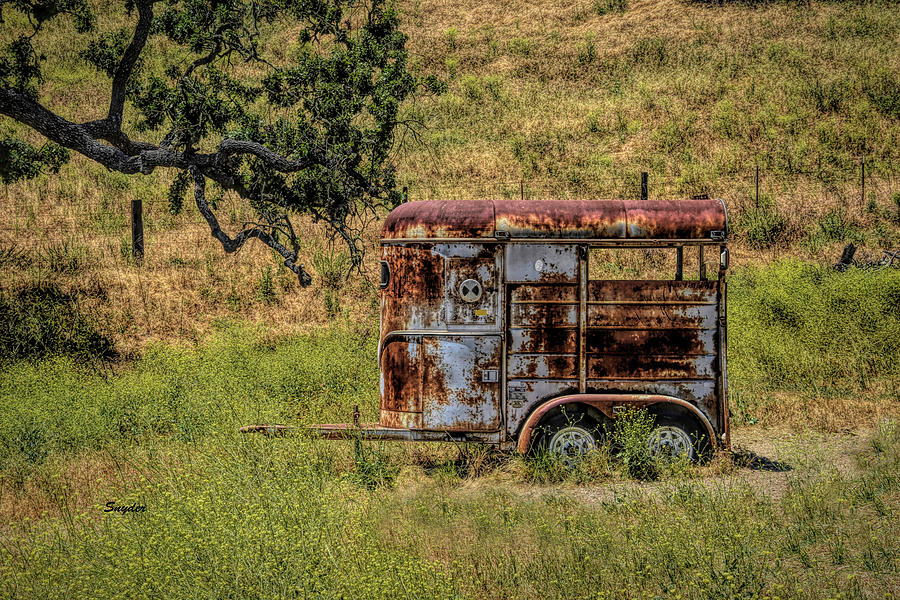 Horse Trailer Santa Ynez Valley Horse Country #1 Photograph by Floyd Snyder