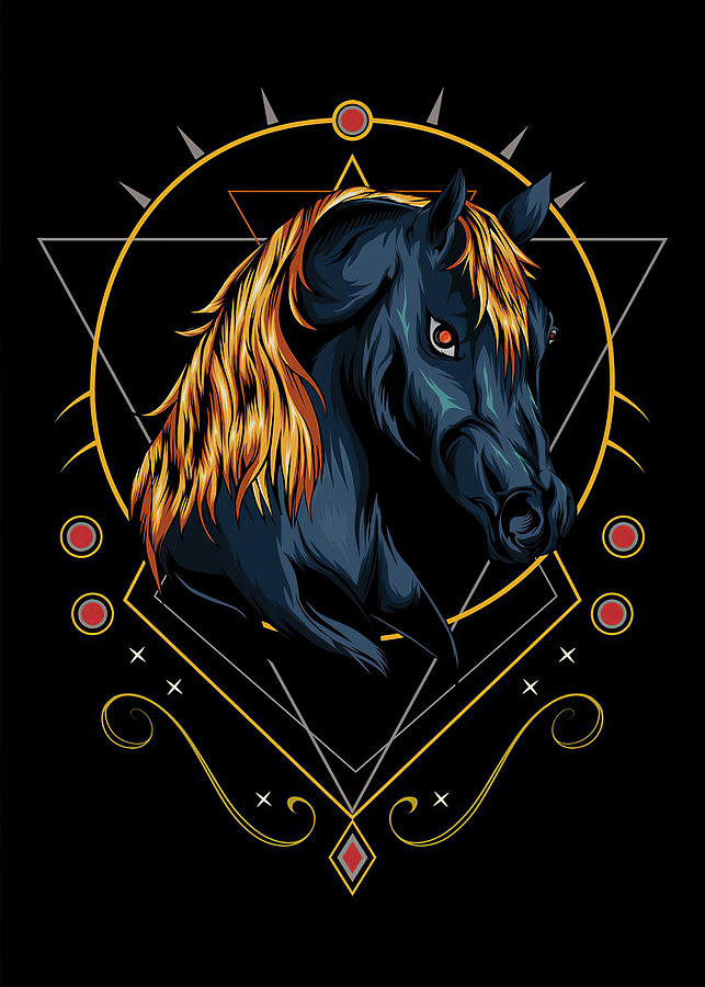 Horse Vector Logo Horse Digital Art By Rowlette Nixon
