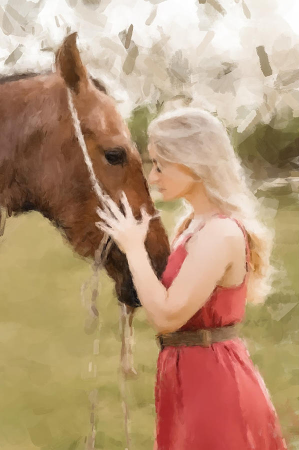 Horse Whisperer Painting by Gary Arnold