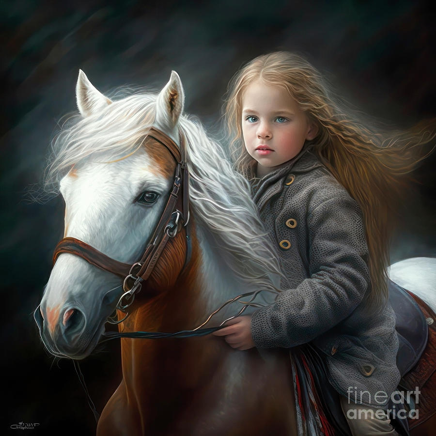 Horseback Ride Digital Art by Jutta Maria Pusl