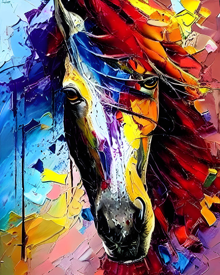 Horsepower 100 Digital Art by Kuntal Chokshi - Fine Art America