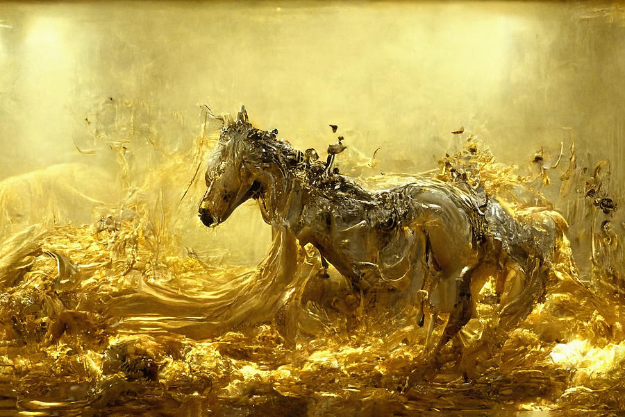 Horses #19 Digital Art by Craig Boehman