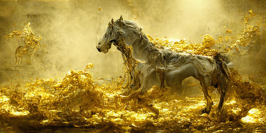 Horses #22 Digital Art by Craig Boehman