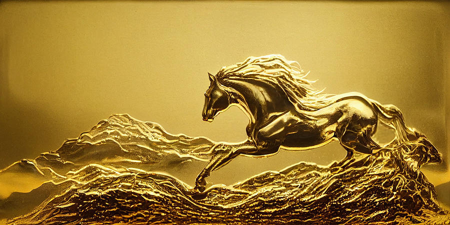 Horses #23 Digital Art by Craig Boehman