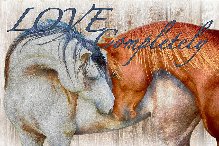 Horses Love Completely Digital Art by Steve Ladner