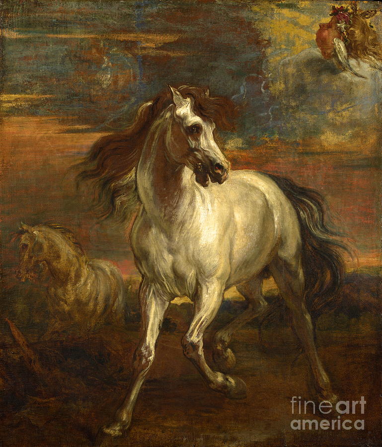 Horses of Achilles Painting by Sir Anthony van Dyck