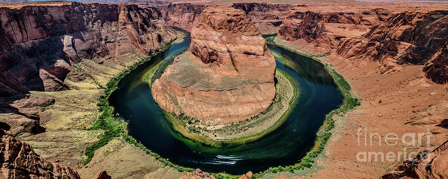Horseshoe Bend Arizona in the Afternoon 2.5 to 1 Ratio Photograph by Aloha Art