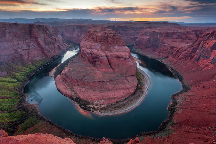 Nature Photograph - Horseshoe Bend from the Edge by Andrew Soundarajan