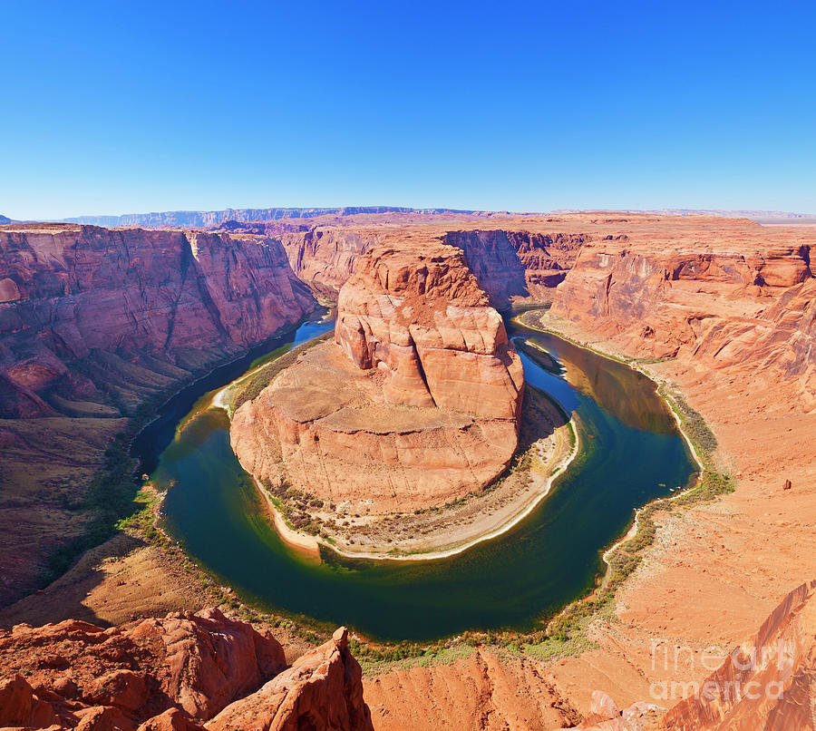 Horseshoe bend on the Colorado river at Page, Arizona, USA Photograph by Neale And Judith Clark