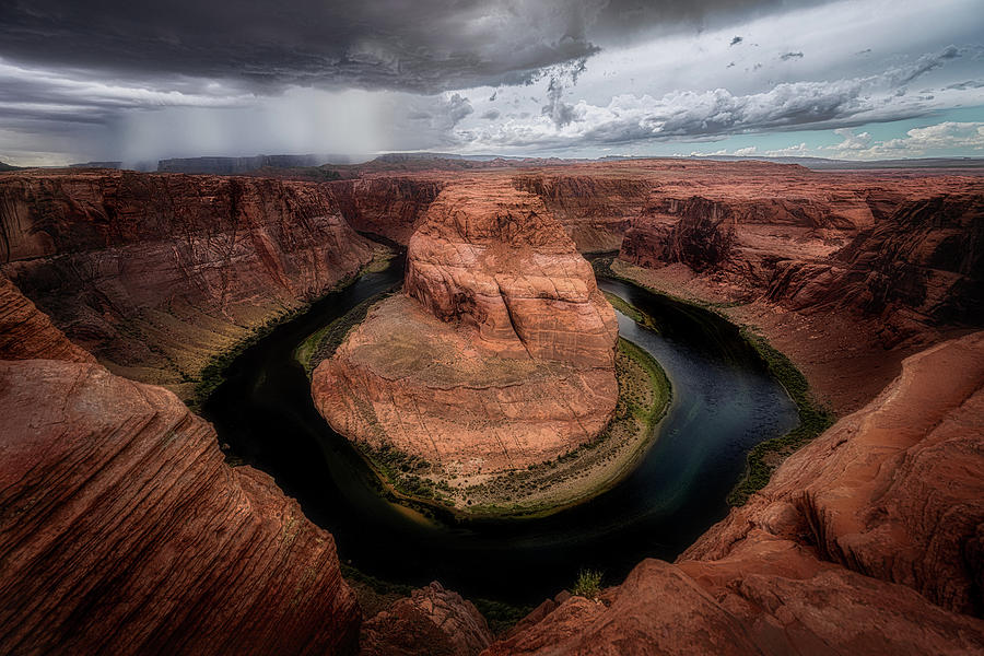 Horseshoe Bend On the way to the Storm Photograph by Nana Suzuki - Fine ...