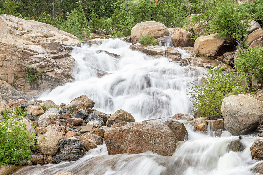 Rocky Mountain National Park Photograph - Horseshoe Falls by Michael Putthoff