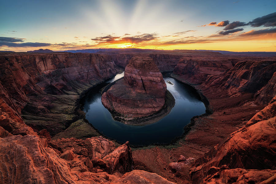 Arizona Photograph - Horseshoe Sunset by Framing Places