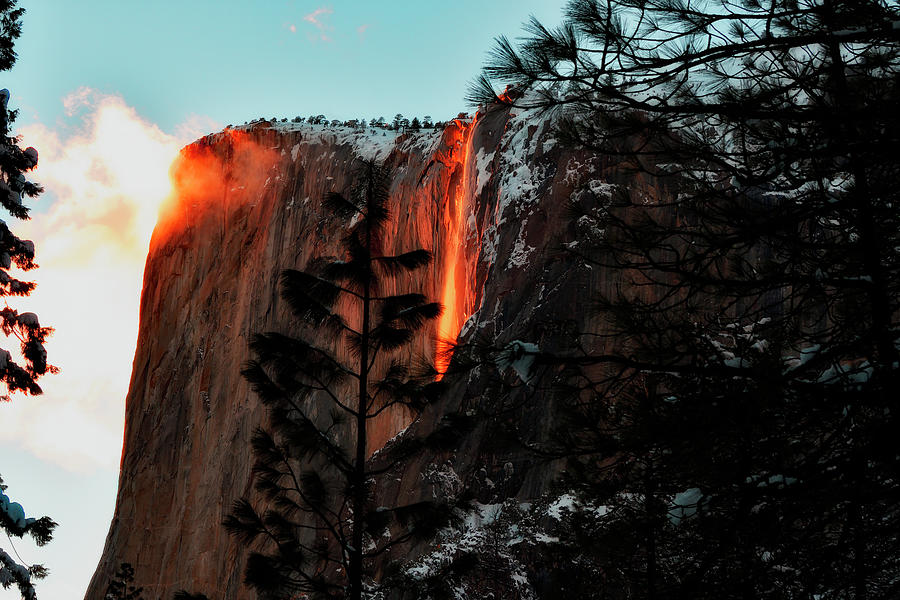 Horsetail Falls in Yosemite National Park Photograph by Amazing Action Photo Video