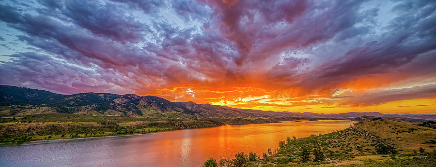 Horsetooth Sunset Photograph by Fred J Lord