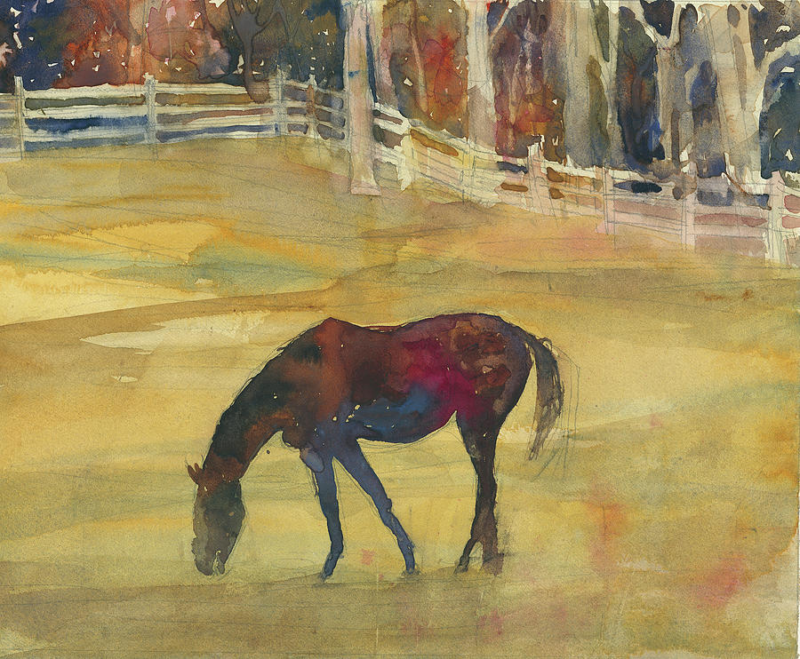 Horse Painting - Horsey by Dorrie Rifkin