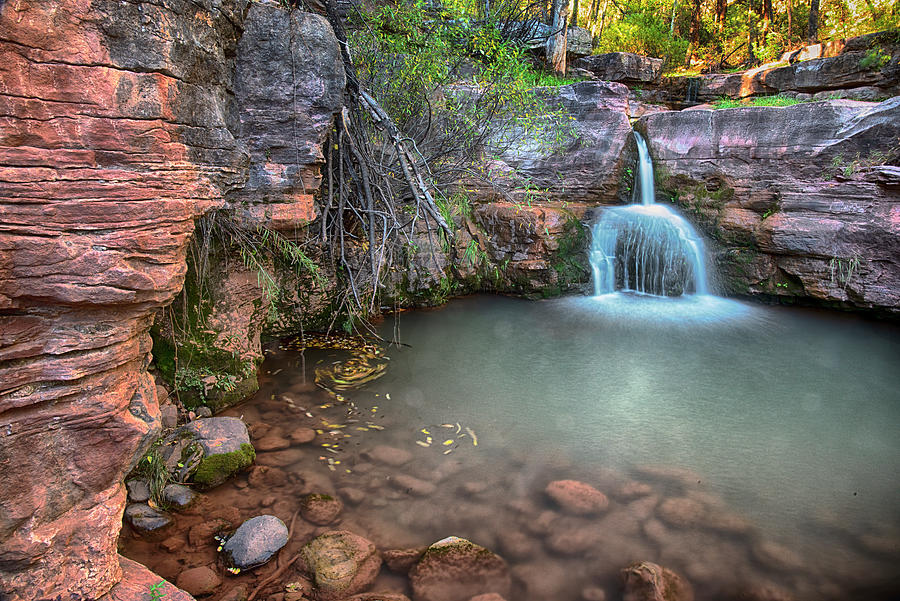Horton Creek Waterfall Photograph by Dave Dilli