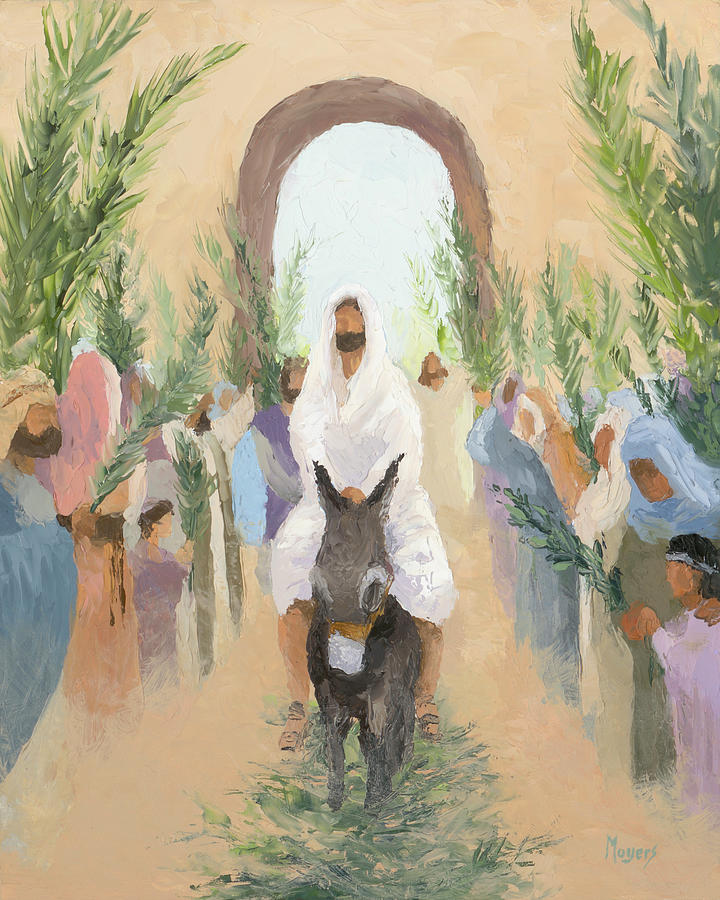 Easter Painting - Hosanna by Mike Moyers
