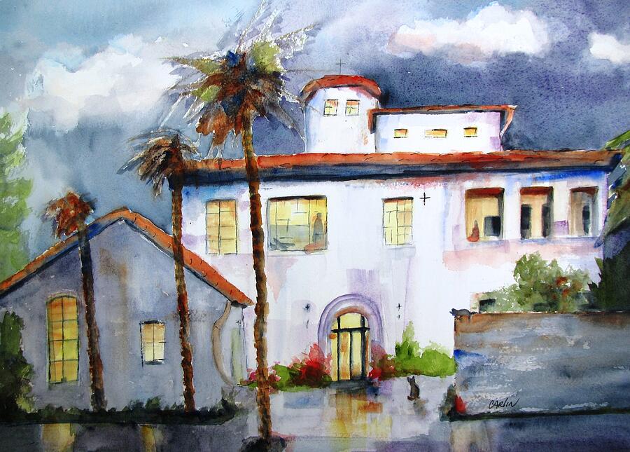 Architecture Painting - Hospitality House by Carlin Blahnik CarlinArtWatercolor