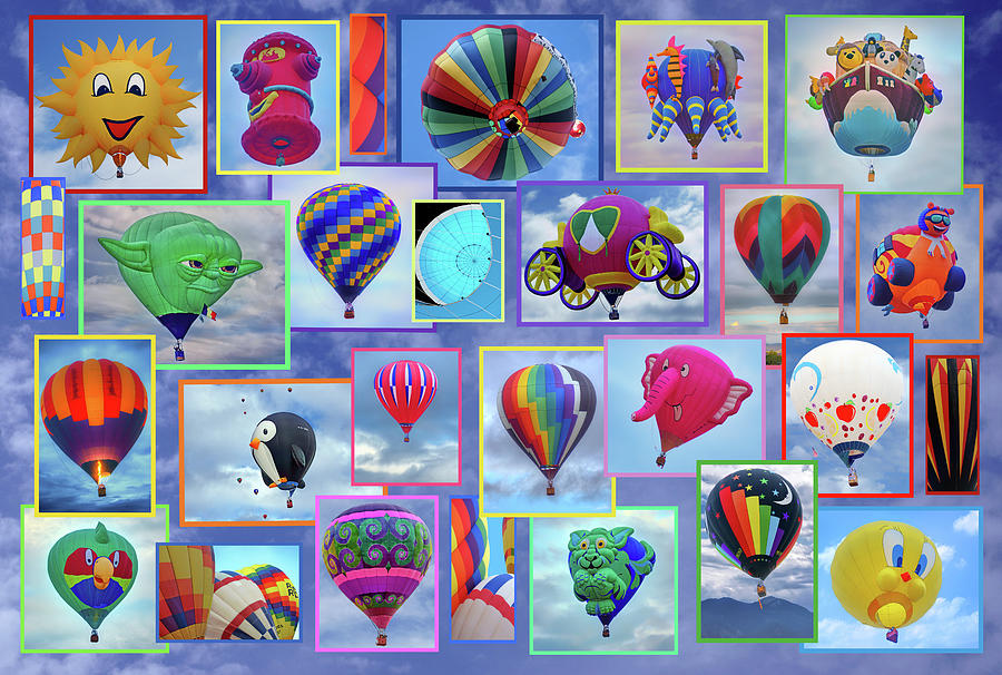 Hot Air Balloon Collage - Sky  Photograph by Nikolyn McDonald