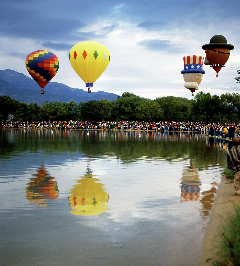 Hot Air Balloon Festival In Colorado Springs Colorado Photograph by