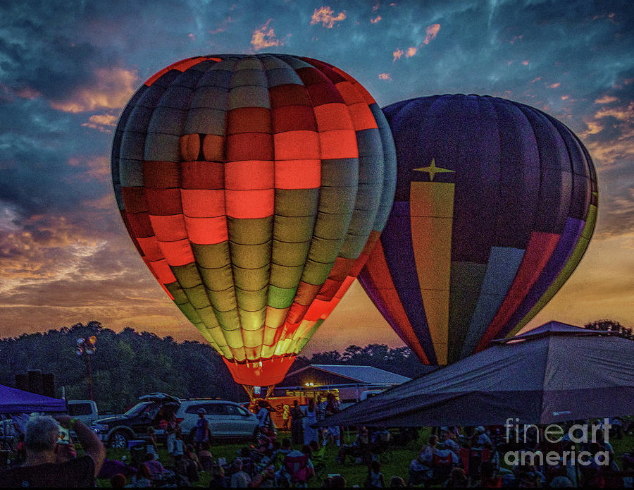Hot Air Balloon Glow Photograph by Nick Zelinsky Jr